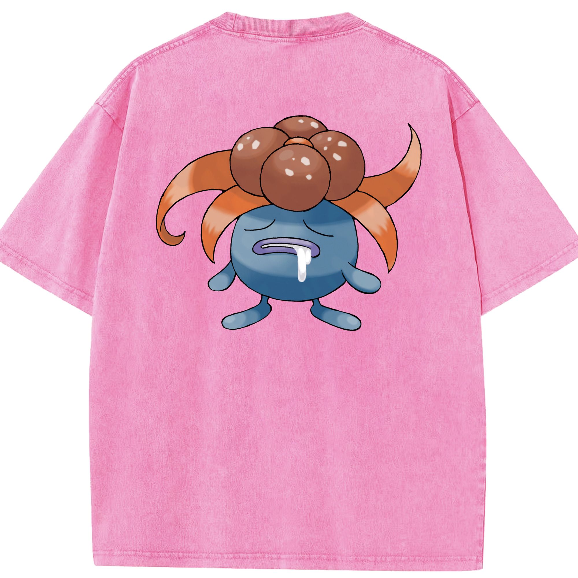 （画像用） ポケットモンスター Pokémon 綿100% ヴィンテージ風 半袖Tシャツ（背面プリント）